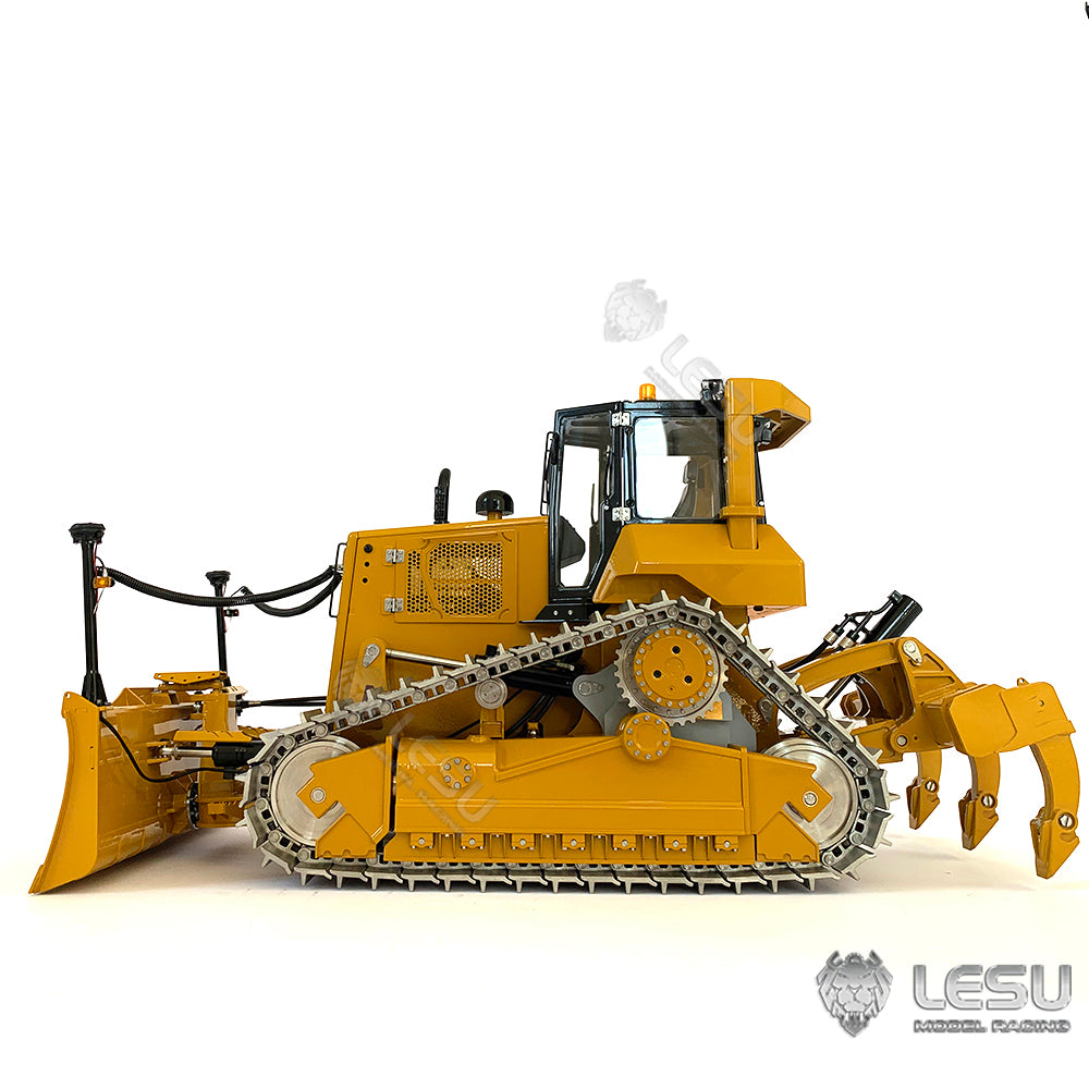 In Stock 1/14 LESU RTR Crawler Dozer Bulldozer RC Painted Assembled Hydraulic Model Aoue-DT60 W/ Motor ESC Light Sound No Controller Battery