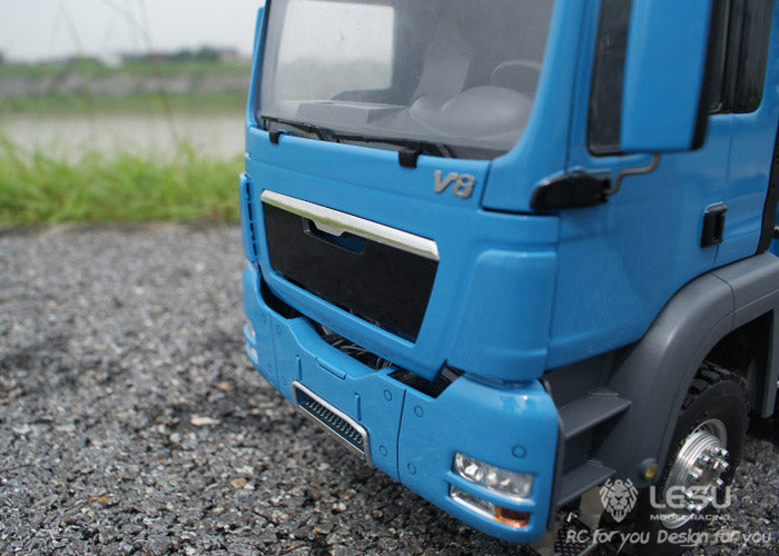 LESU 1/14 Metal 8*8 All Wheel Drive Hydraulic Remote Control Dump Truck RC Engineering Vehicle Model With Light Sound System
