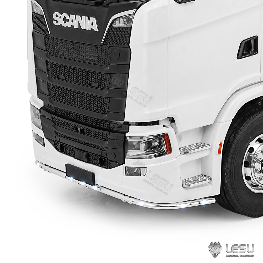 Metal Chin Ambient Light Strip for DIY TAMIYA 770S Remote Control Lorry Car 1/14 RC Tractor Truck Vehicles Model Upgraded Parts