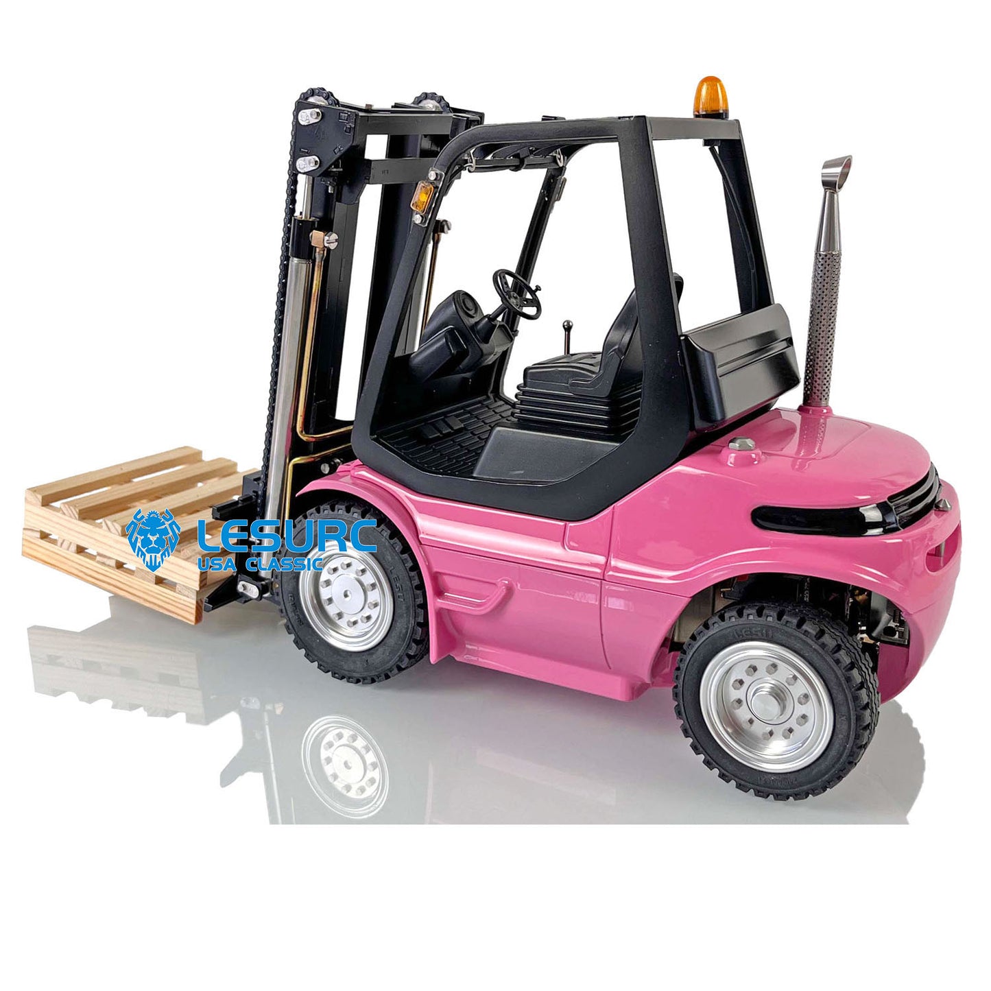 1/14 Scale LESU RC RTR Model Forklift Assembled Transfer Car Truck W/ Motor Servo ESC Light Sound Radio Battery Driver Charger