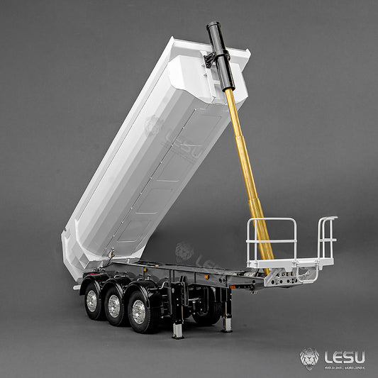 LESU 3Axles Metal 1/14 RC Hydraulic Dump Trailer for DIY TAMIYA Tractor Truck Radio Controlled Lorry Vehicle R620 770S FH16