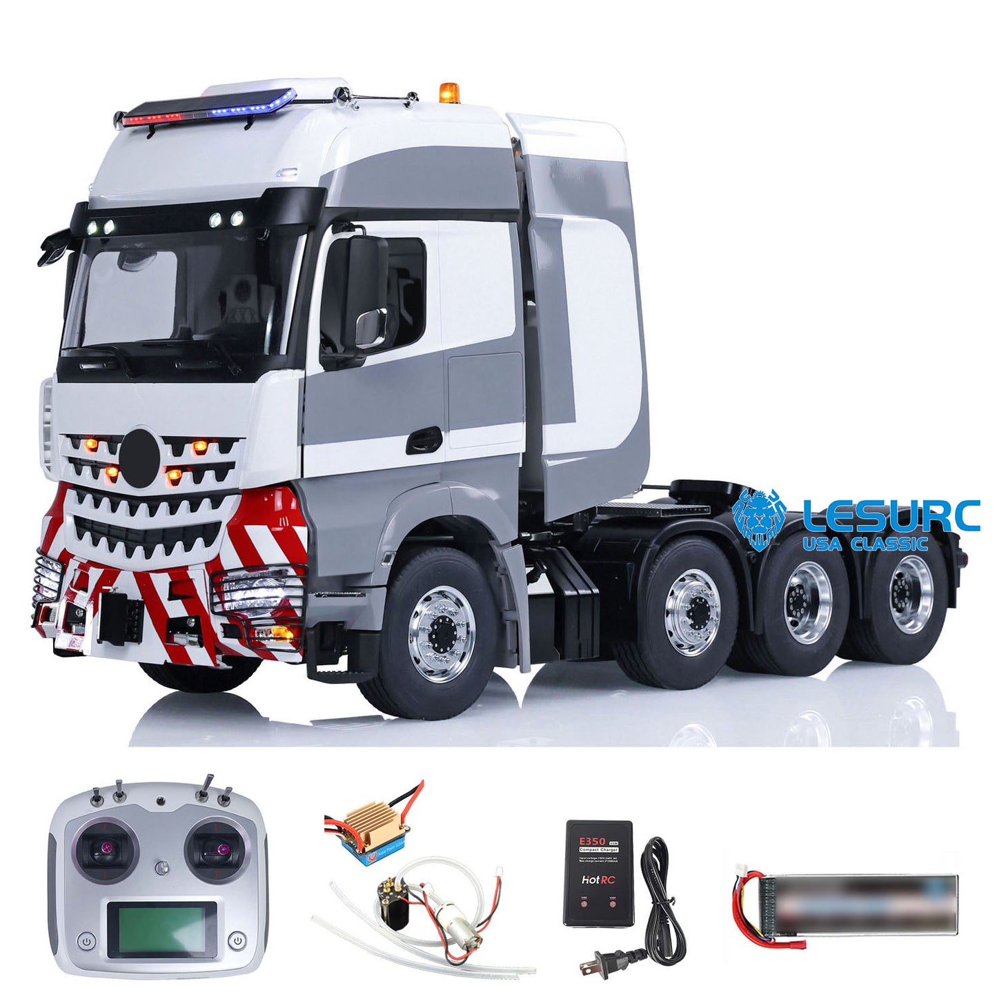 LESU Metal Chassis 8x8 RC Tractor Truck 1/14 Radio Controlled Cars Smoke Unit Sound 1851 3363 PNP RTR Version DIY Parts