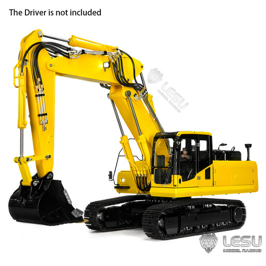 LESU 1/14 RC Hydraulic Painted Excavators 3 Arms Digger Model PC360 Electric Kits W/ Light Motor Servo ESC Upgrade Accessories