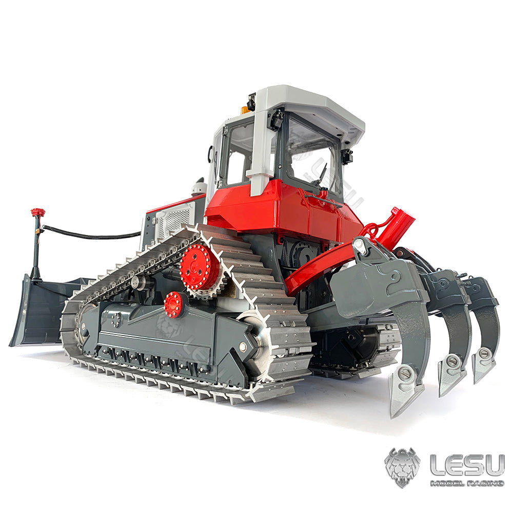 LESU 1/14 RTR RC Painted Assembled Hydraulic Model Aoue-DT60 Crawler Dozer Bulldozer W/ Light Sound PL18EV Controller Motor ESC