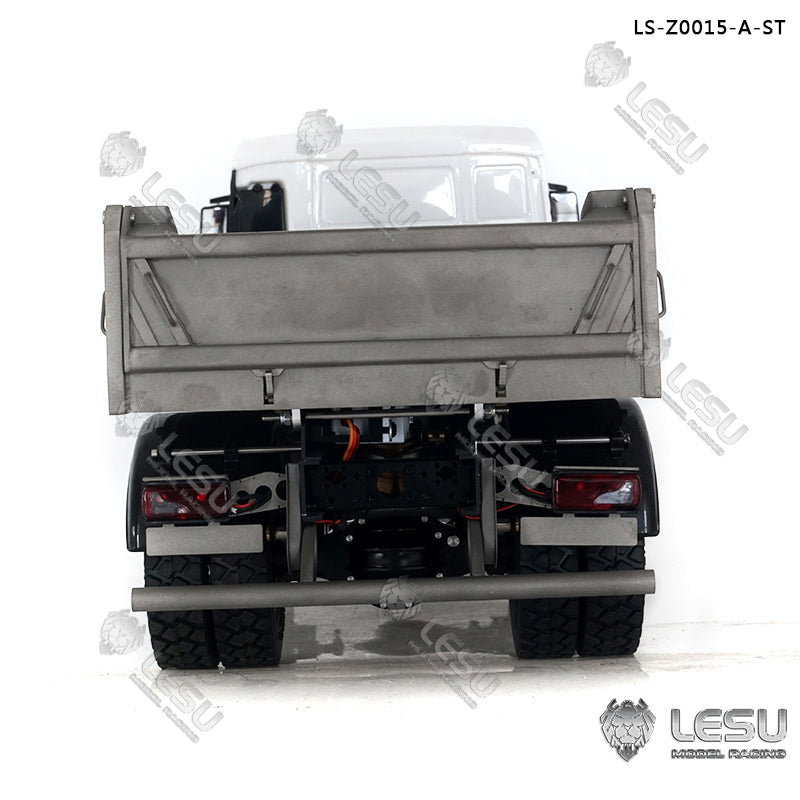 In Stock LESU 1/14 Scale Metal 4*4 Chassis TGS Hydraulic Dumper Truck Construction Vehicle Model Light Sound System Motor ESC Servo