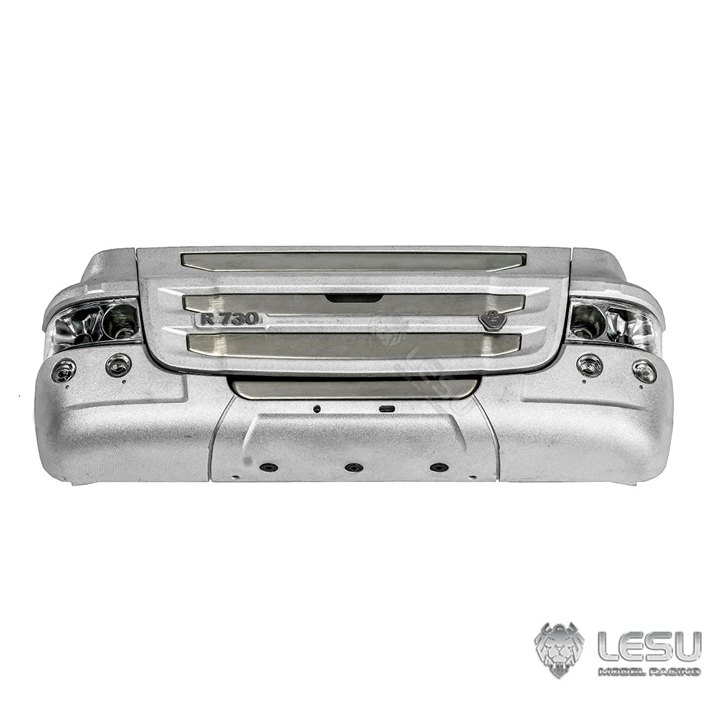 Metal LESU R730 Front Face Net Bumper Sets for R470 R620 1/14 TAMIYA RC Tractor Truck Model