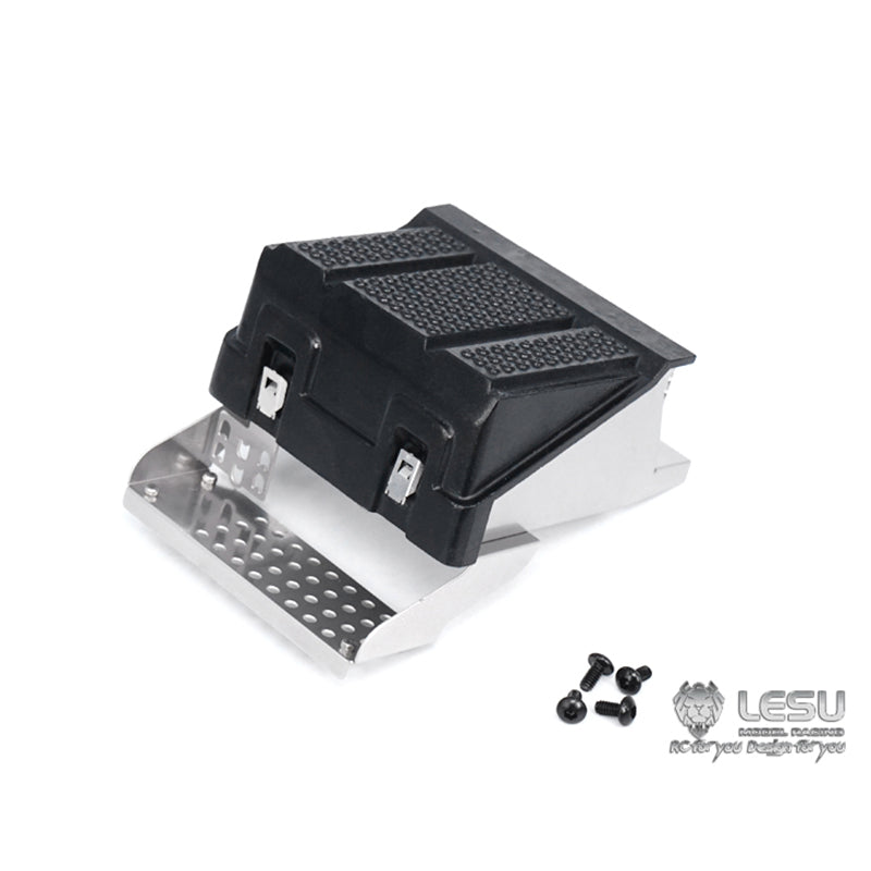 LESU Air Discharge Metal Box Urea Tank ToolBox DIY Spare Part Suitable for 1/14 R620 R470 RC Tractor Truck Vehicle Cars