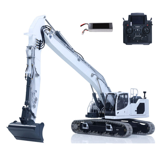 LESU AOUE LR945 1/14 RC Metal Hydraulic Tracks Excavator Long Arm Digger Model PL18EV LITE Radio System 7CH Reversing Valve
