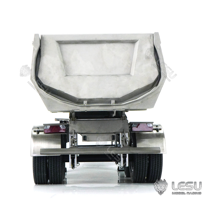 In Stock LESU Metal RC Hydraulic Dumper Trailer Pump for 1/14 Scale Tractor Truck Construction Vehicle DIY W/ Electronic Legs