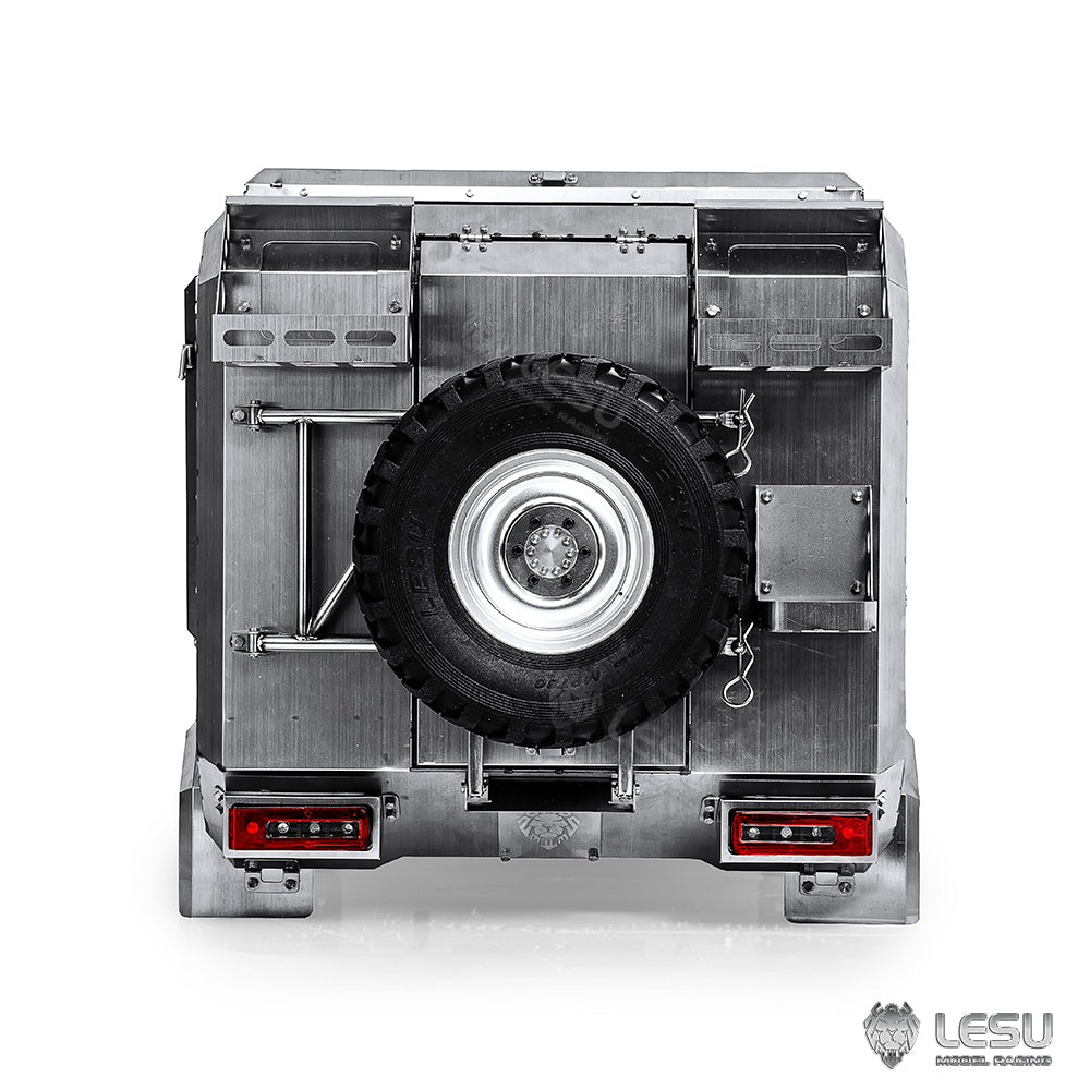 LESU 1/10 Scale RC Off-Road Truck for 4x4 U406 Remote Controlled Car Model Attachments Tyre Wheel Hub Electric Winch Battery Box
