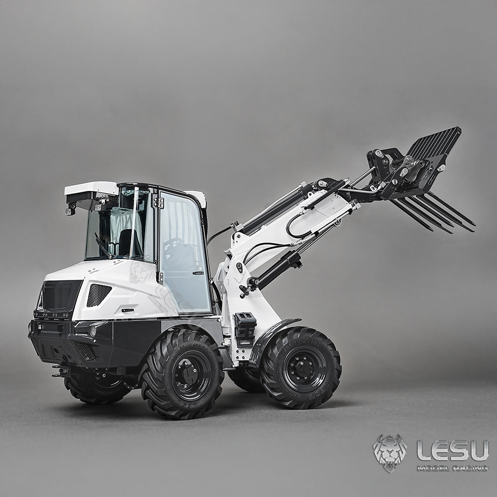 LESU 1/14 RC Hydraulic Loader AT1050 Telescopic Arm Model Radio Control Truck Simulation Construction Vehicle Model ST8 Remote