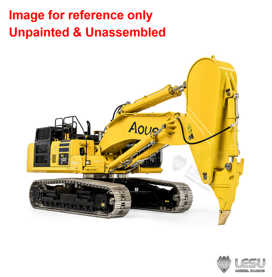 LESU PC500 1/14 Metal Hydraulic RC Crawler Excavator B0020 Remote Control Rock Arm Digger KIT Model with Brushless Motor ESC Light 3CH Valve