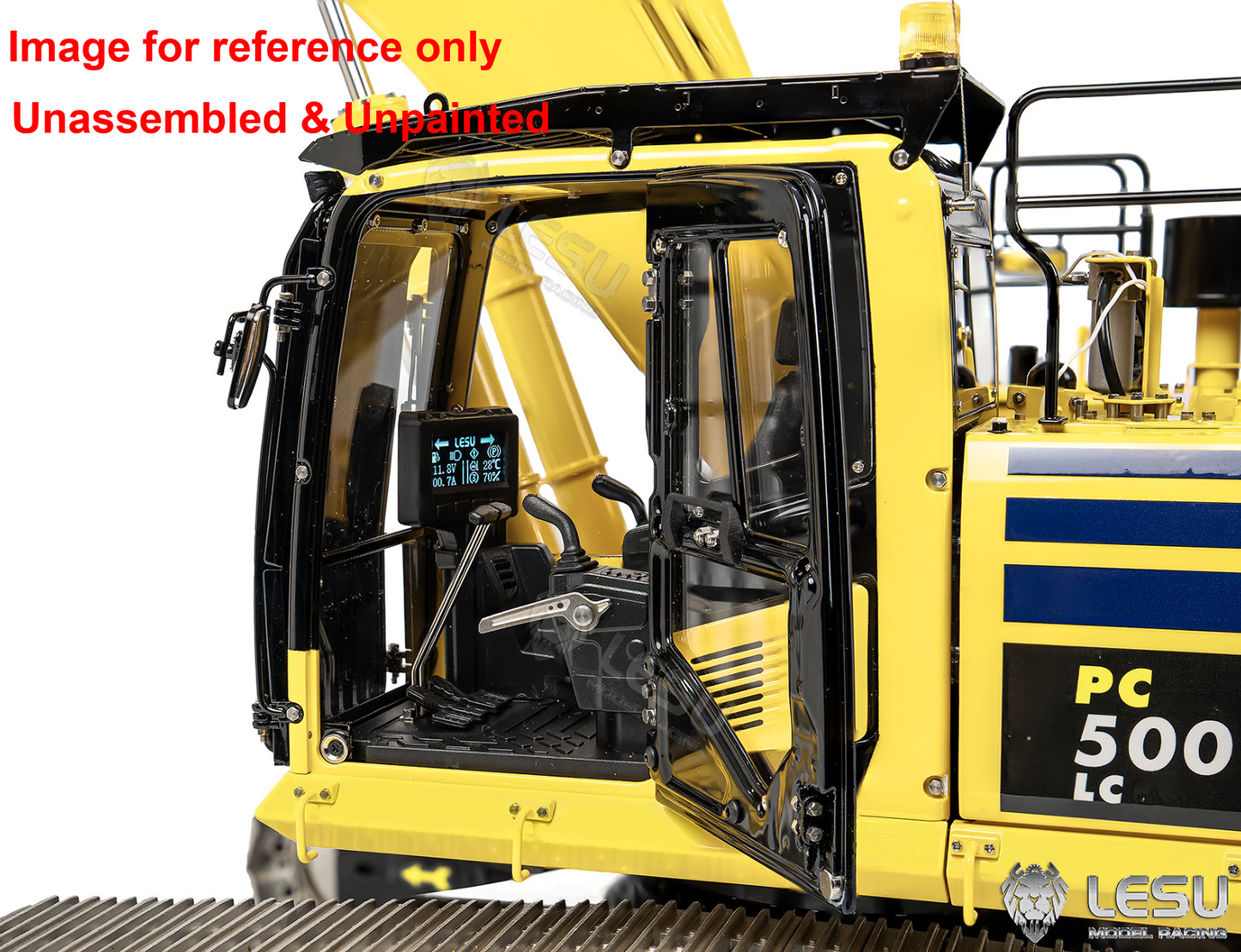 LESU Aoue PC500 1/14 Metal RC Hydraulic Tracked Excavator KIT Painted RC Digger 7Ways Valve 3-4MPA Pump Light DIY Model
