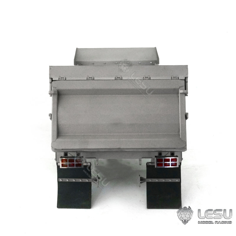 LESU Metal Car Bucket Dumper Box for DIY 1/14 Scale 8*8 Truck Construction Vehicle Model Spare Parts Replacements DIY