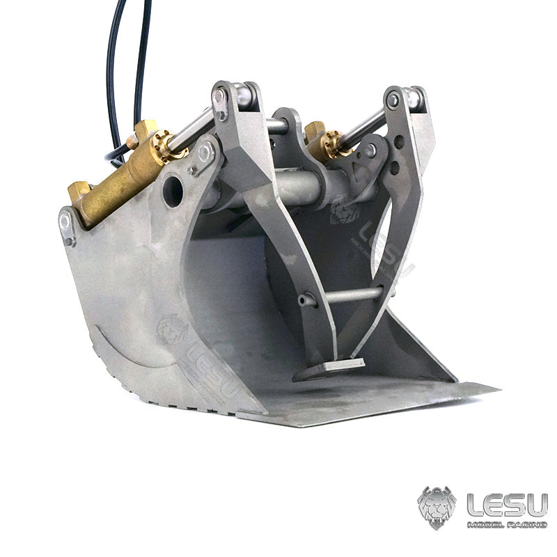 Metal Grab Bucket For 1/14 LESU RC Hydraulic Excavator Komatsu ET30H Aoue ET26