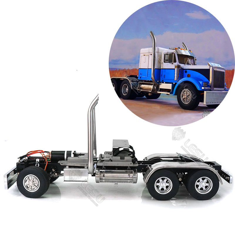 LESU 1/14 Metal King Hauler 6*6 Chassis for RC Tractor Truck DIY Model