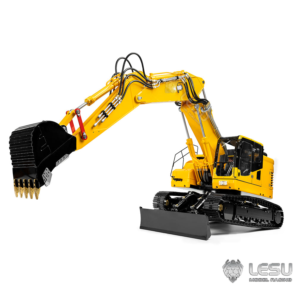 LESU AOUE ET26L 1/14 Metal RC Hydraulic Excavator B0012 Remote Controlled Construction Vehicle Light System Simulated GPS for DIY Hobby Collectors
