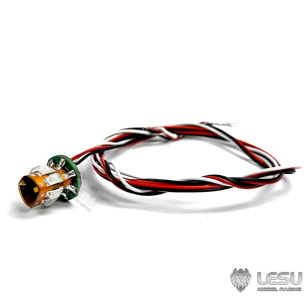 IN Stock LESU Universal Spare Part Rotating Warning Light DIY Suitable for RC Tractor Truck Radio Controlled Dumper Trailer Cars