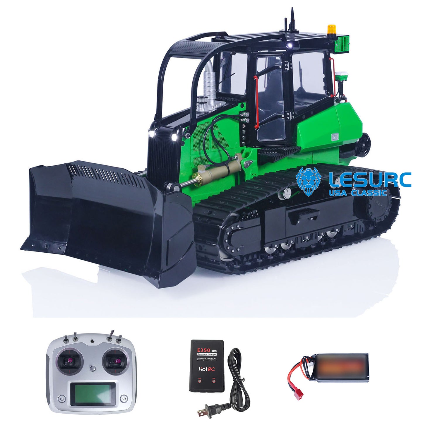 LESU Aoue 850K 1/14 RC Hydraulic Dozer Metal Remote Controlled Bulldozer Painted Assembled Hobby Model Emulated Vehicle