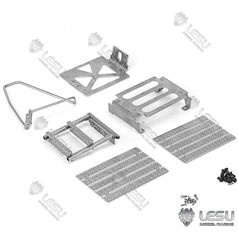 LESU Spare Part Metal DIY Transom Window Trims Logo Suitable for 1/14 Scale RC Cars Radio Controlled Tractor Truck Dumper