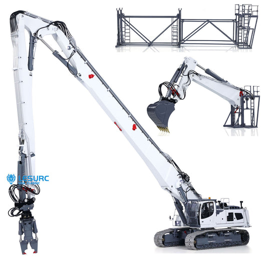 LESU Aoue 960 Demolition Digging Arm Digger 1/14 RC Full Hydraulic Excavator Engineering Vehicle Model 13CH Valve Pump Lights