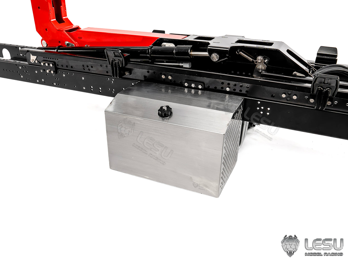LESU Metal Foldable Roll On Off Dumper Set Suitable for 1/14 RC Hydraulic Full Dumper With 5TH Reversing Valve No Brush Motor