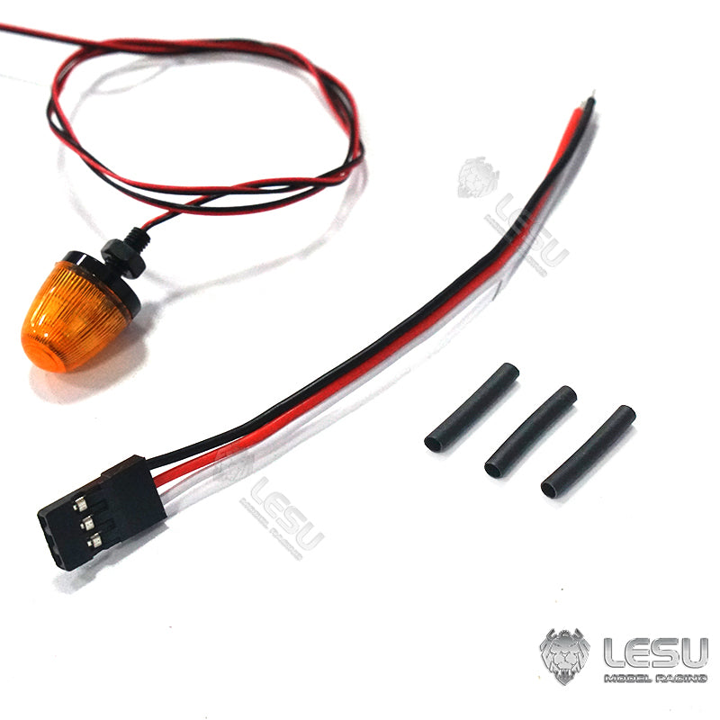 LESU Universal Spare Part Rotating Warning Light DIY Suitable for RC Tractor Truck Radio Controlled Dumper Trailer Cars