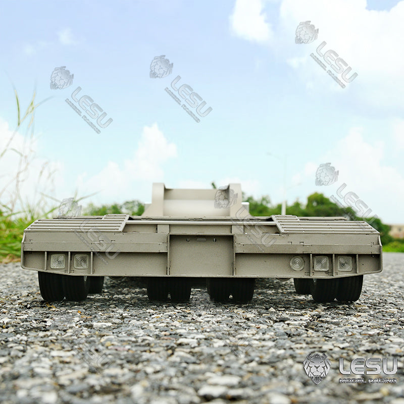 LESU 1/14 Scale RC Metal Trailer 4Axles for Remote Controlled Tractor Truck DIY Model Outdoor Radio Controlled Vehicle