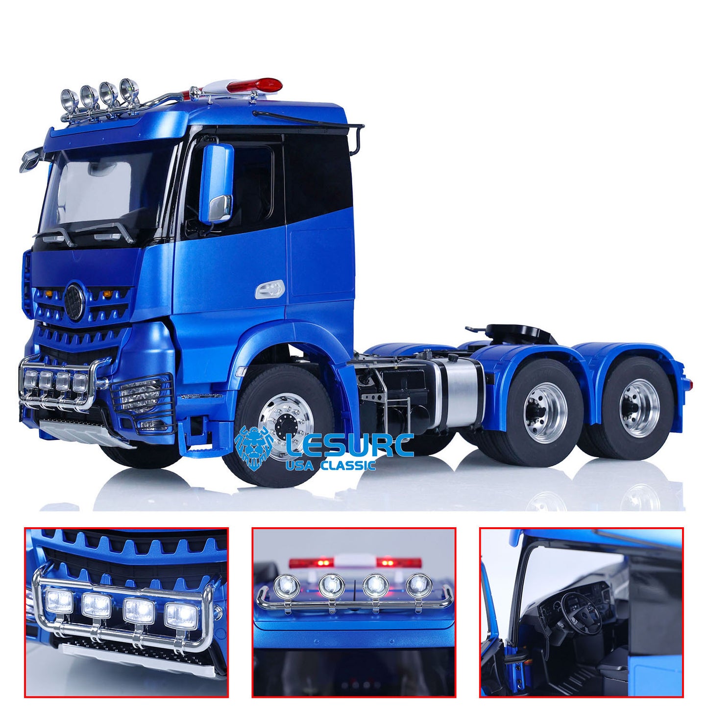 LESU 1/14 6x6 RC Tractor Truck Radio Control Car Painted Assembled Hobby Model 1851 3363 Metal Chassis ESC Servo Motor