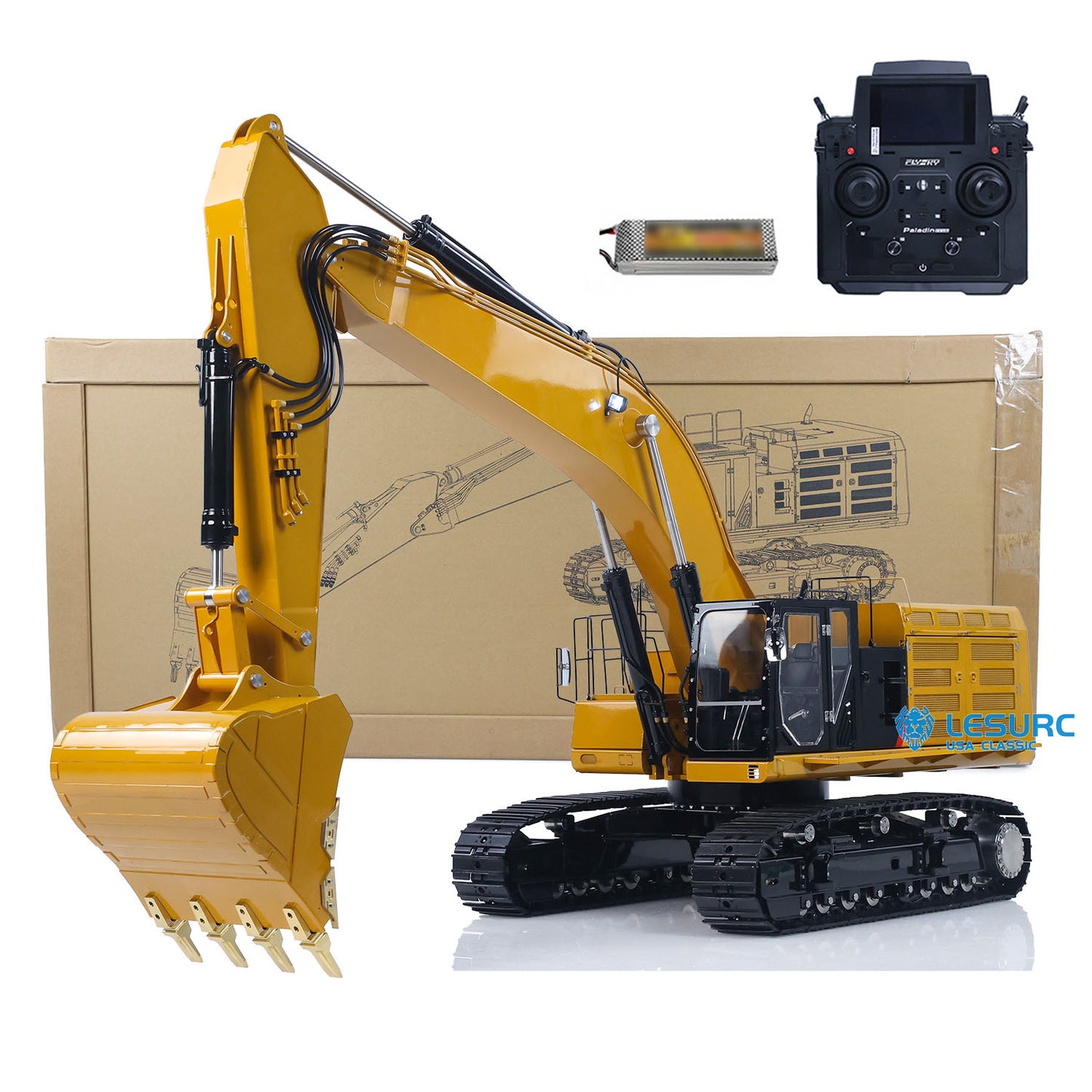 IN STOCK LESU Metal 1/14 Hydraulic RC Excavator C374F Radio Controlled Digger Heavy Construction Vehicle Paladin PL18EV LITE 6CH Valve
