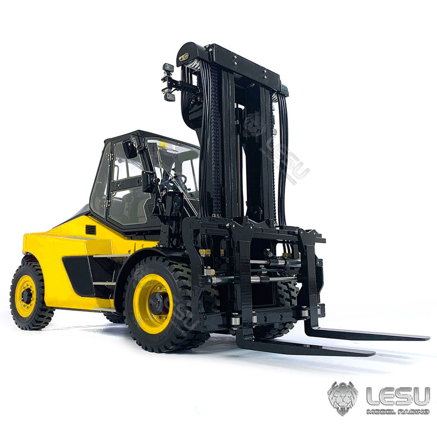 1/14 LESU RC RTR Hydraulic Painting Forklift Remote Control Model Aoue-LD160S W/ Motor ESC Light Sound Battery Charger ST8 Radio