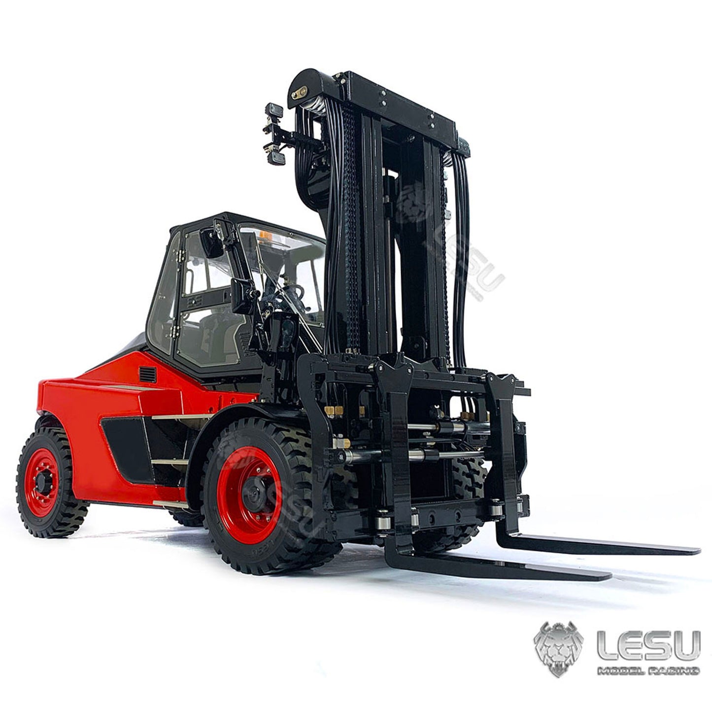 In Stock LESU 1/14 Painting RC Hydraulic Forklift PNP Aoue-LD160S Remote Control Model W/ Motor ESC Light Sound W/O Battery Radio Charger