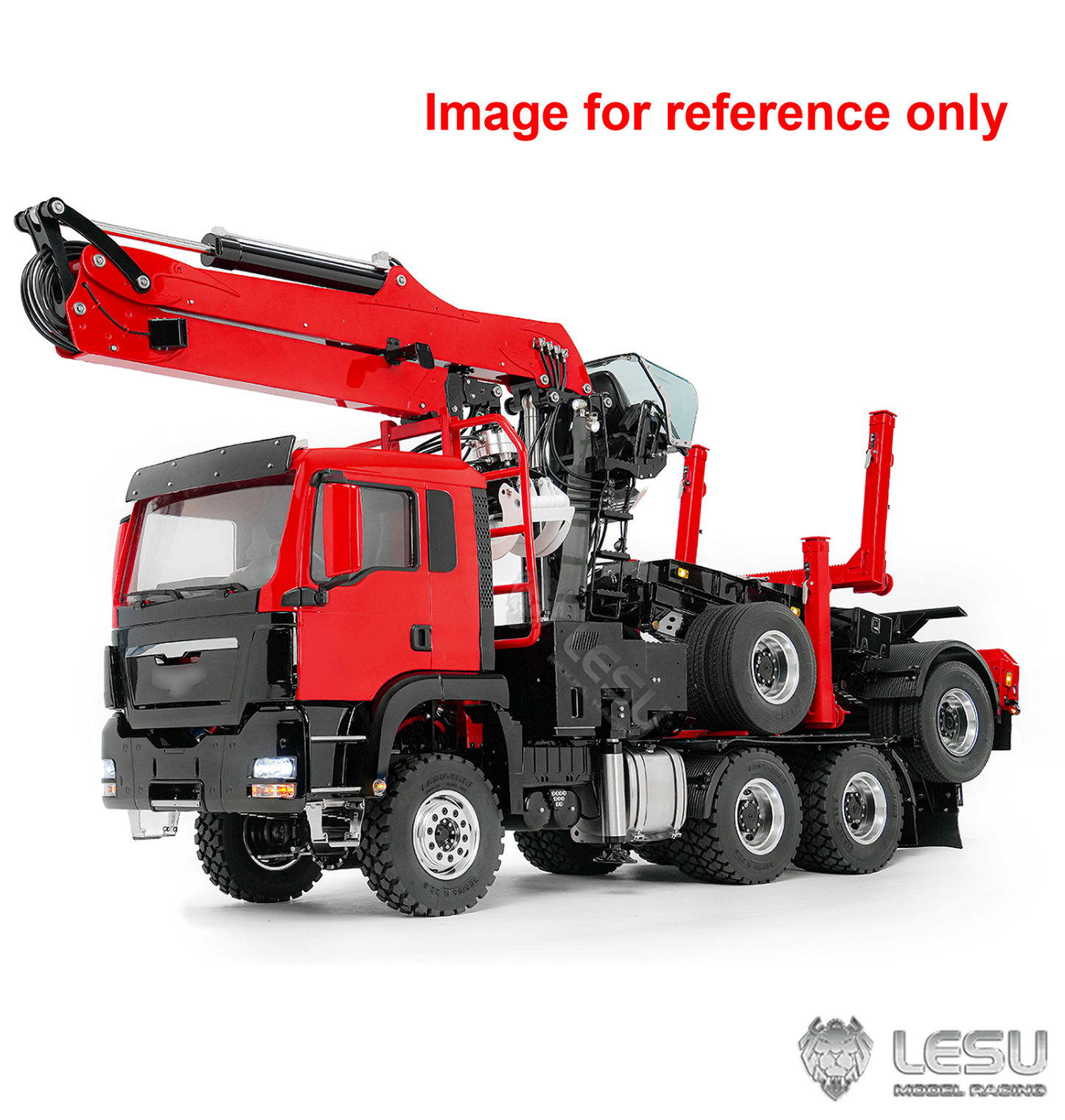 New Arrival Deposit LESU A0052 Z0073 1/14 RC Timber Crane Carrier Forestry Transport Vehicle Long Log Trailer with Hydraulic Support Legs