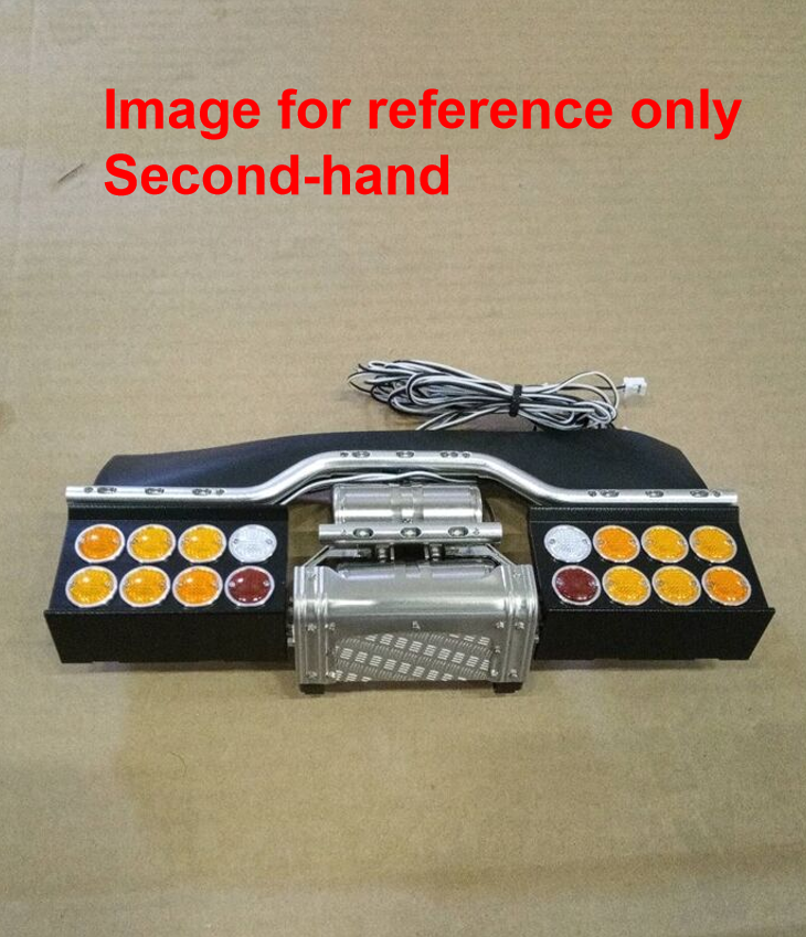 Fast Free Shipping Second Hand EU Stock LESU Metal Rear Beam Taillight for 1/14 RC TAMIYA R620 R470 Tractor Truck