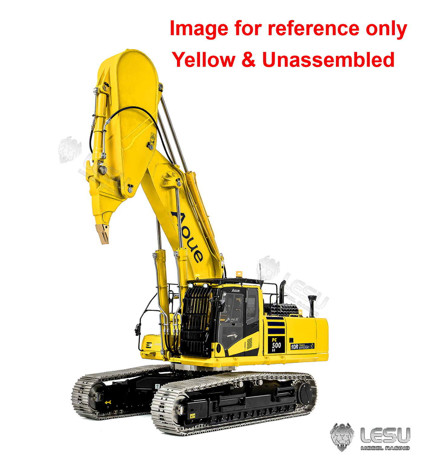 LESU PC500 1/14 Metal Hydraulic RC Crawler Excavator B0020 Remote Control Rock Arm Digger KIT Model with Brushless Motor ESC Light 3CH Valve