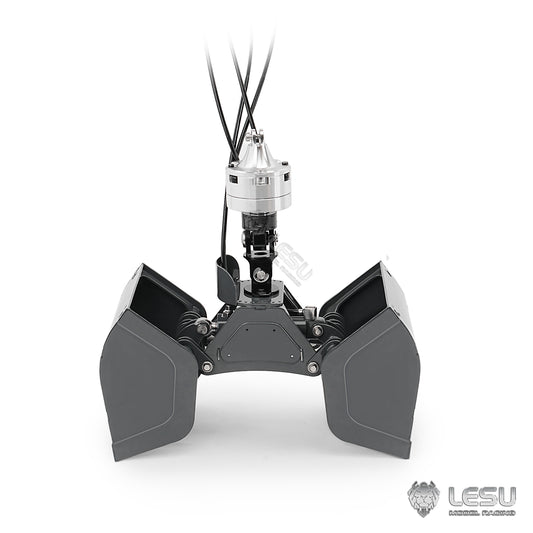 270?? Rotating LESU Metal Clamshell Bucket for DIY 1/14 RC Hydraulic Crane of Excavator Dumper Remote Control Tractor Truck