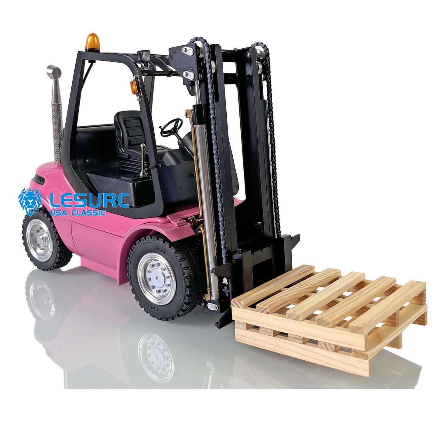 1/14 Scale LESU RC RTR Model Forklift Assembled Transfer Car Truck W/ Motor Servo ESC Light Sound Radio Battery Driver Charger