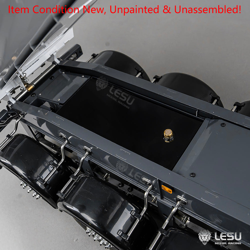 LESU 3Axles Metal 1/14 RC Hydraulic Dump Trailer for TAMIYA Tractor Truck Radio Controlled Lorry Car R620 R770S FH12 Vehicle