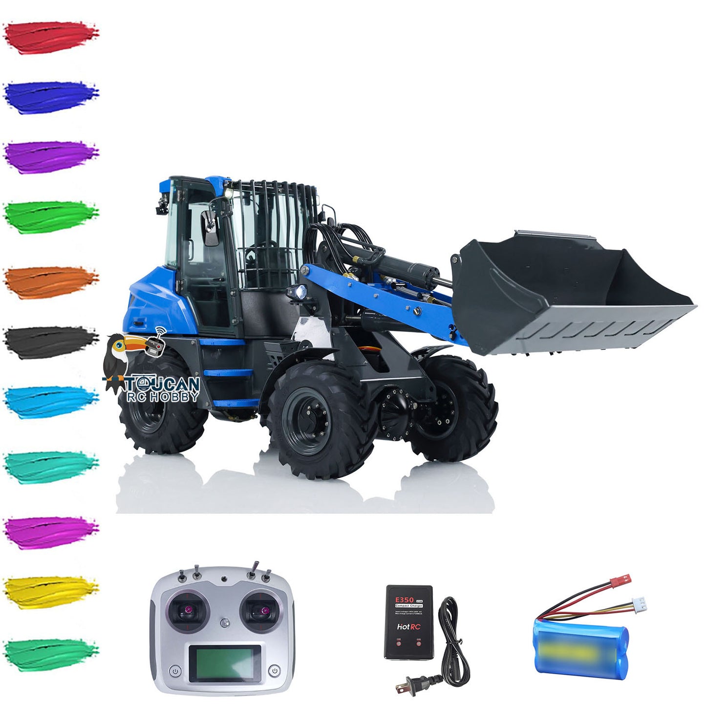 LESU 1/14 RC Hydraulic Loader AOUE MCL8 Construction Tipper Model With Sound Radio Control 4 TH Reversing Valve Rear Hook