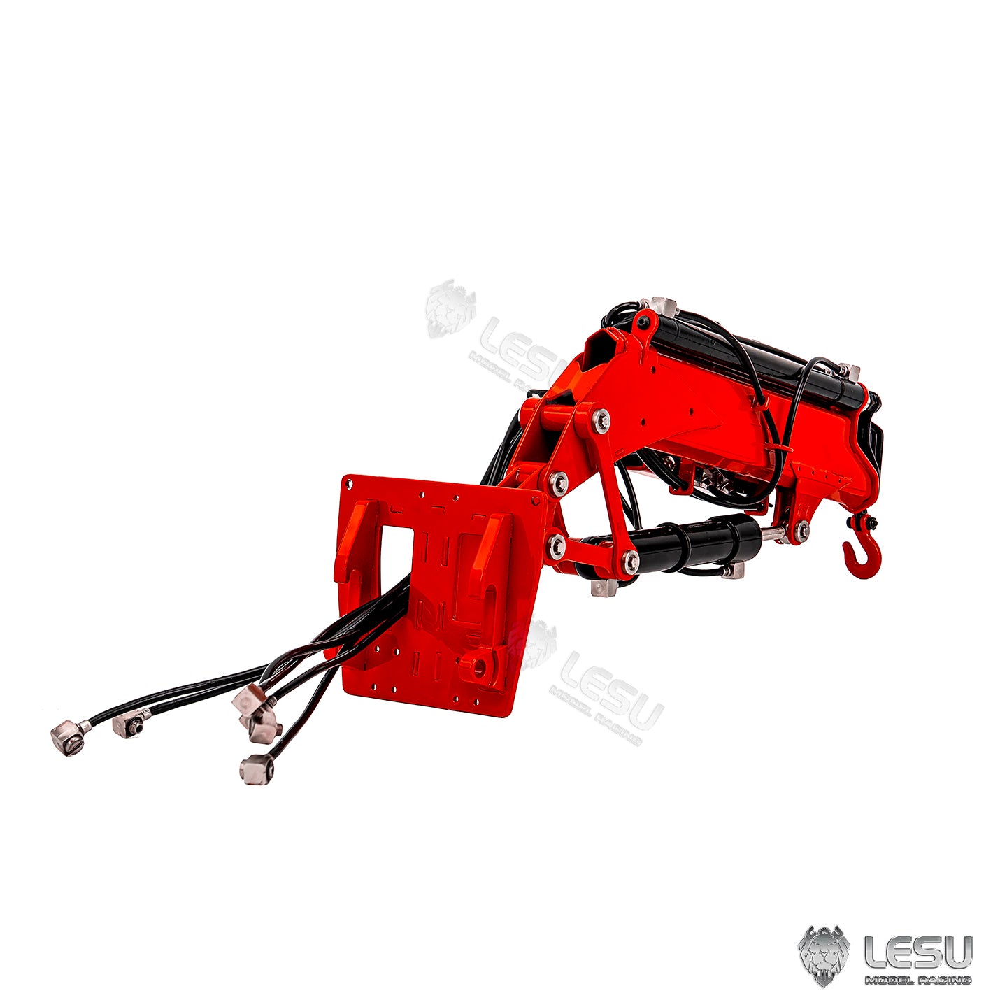 Metal Hydraulic Forklift Jib Arm for LESU 1/14 Heavy Forklift Aoue LD160S Remote Control Construction Vehicles Upgraded Parts