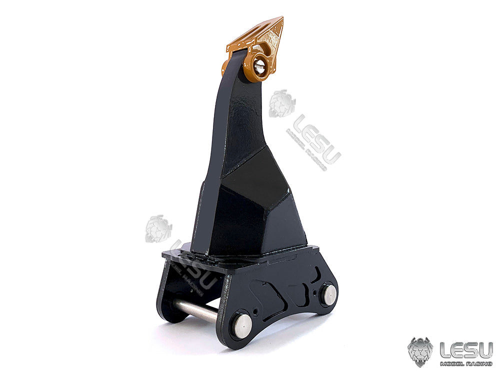 LESU Metal Fork Curved Blade Ripper Quick Release Compactor Tiltable Bucket for RC Excavator 1/14 ET35 Hydraulic Electric Digger