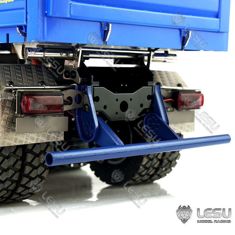 LESU 1/14 Scale Remote Controlled TGS Three-way Transmission Dumper Truck Hydraulic Model W/ Lights Sound System Motor ESC Cab