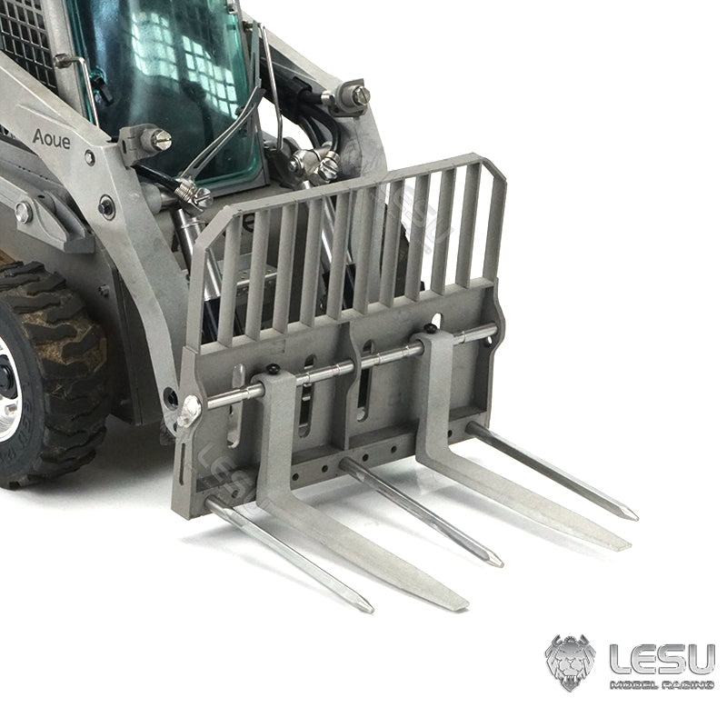 LESU Assembled 1/14 Scale Metal Aoue LT5H Wheeled Skid-Steer RC Hydraulic Loader Model W/ Sound Light System Motor ESC Servo