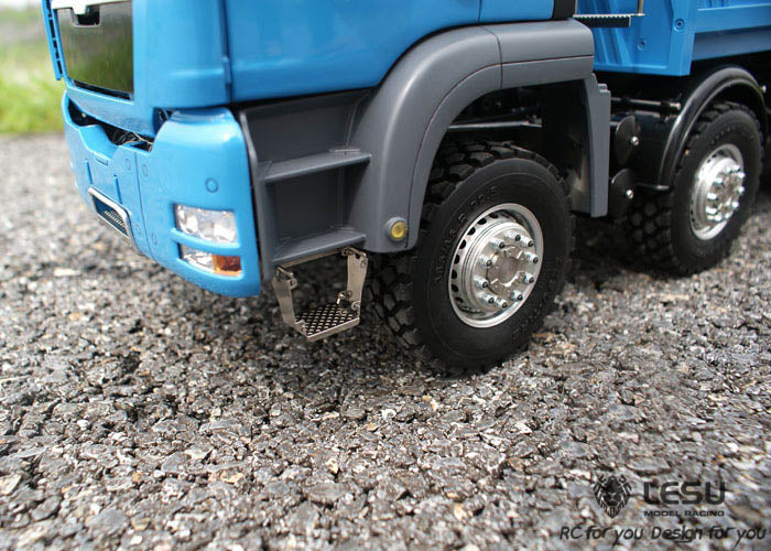 LESU TGS Cabin 1/14 Metal 8x8/6x6 RC Hydraulic Dumper Truck Tipper Vehicle 2 Speed High Torque Gearbox Sound Light System for RC Model Enthusiasts