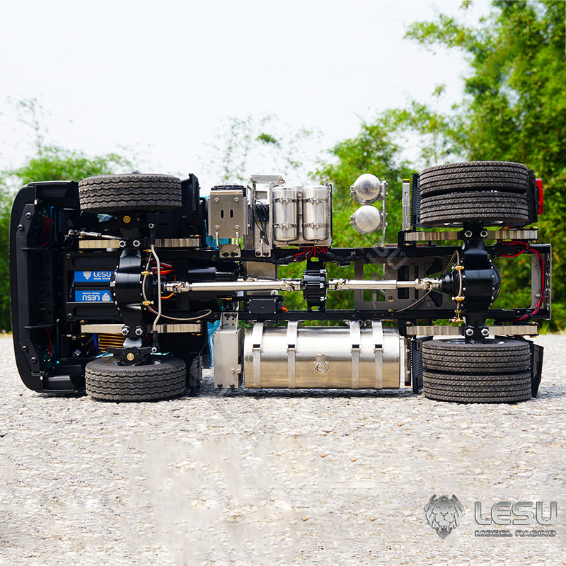 LESU Z0029 1/14 Metal 4x4/4x2 RC Tractor Truck with 2Speed Transmission Light Sound System for Construction Vehicle Enthusiast