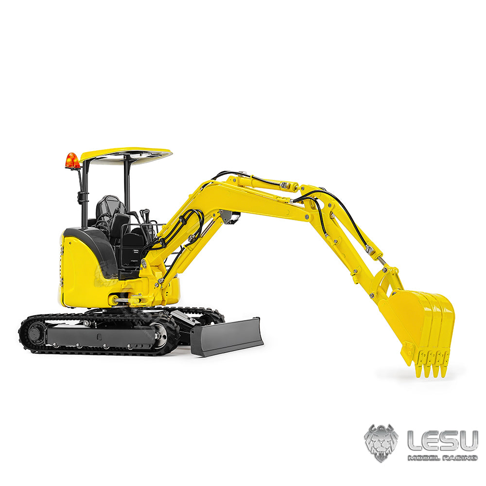 Newly Released LESU 1/14 Mini RC Hydraulic Excavator PC30 Metal Radio Controlled Digger Model Emulated Construction Vehicle Toy