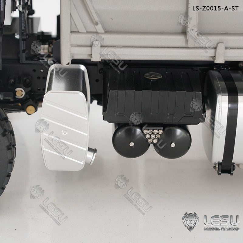 In Stock LESU 1/14 Scale Metal 4*4 Chassis TGS Hydraulic Dumper Truck Construction Vehicle Model Light Sound System Motor ESC Servo