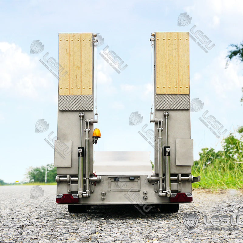 US STOCK LESU Metal Trailer W/ Hydraulic Pump Valve ESC Motor Electronic lifting Oil Tank for Radio Controller Dumper Truck Cars Model