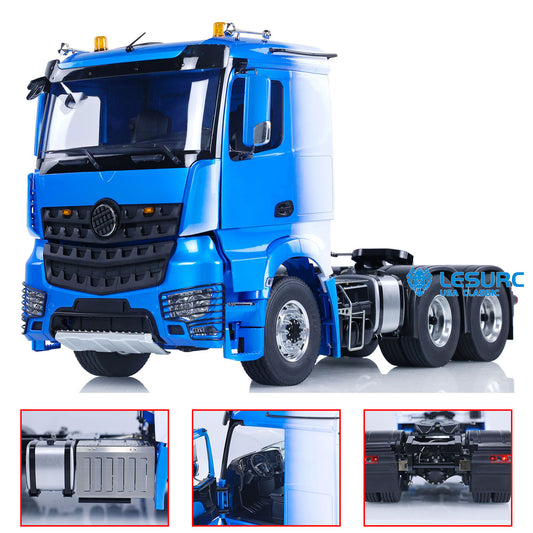 LESU 1/14 6x6 RC Tractor Truck RTR Wireless Controlled Car Painted Assembled Hobby Model Metal Chassis Sounds ESC Motor