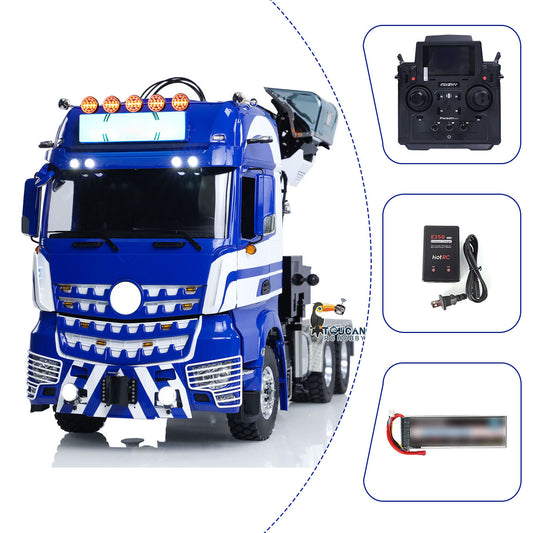 Unitru 03 1/14 3363 RTR Radio Controlled Tractor Truck  Metal Chassis Hydraulic Timber Crane 6X6 RC Lorry Car Smoke PL18EV